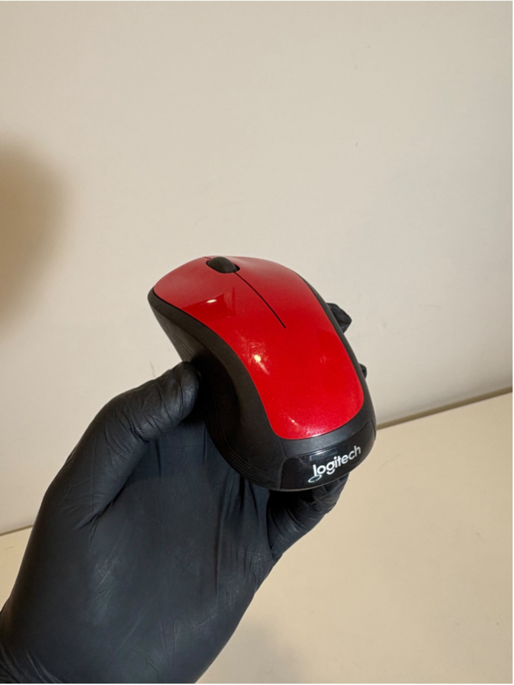 Logitech M310 Wireless Optical Mouse Flame Red Black No Receiver #F